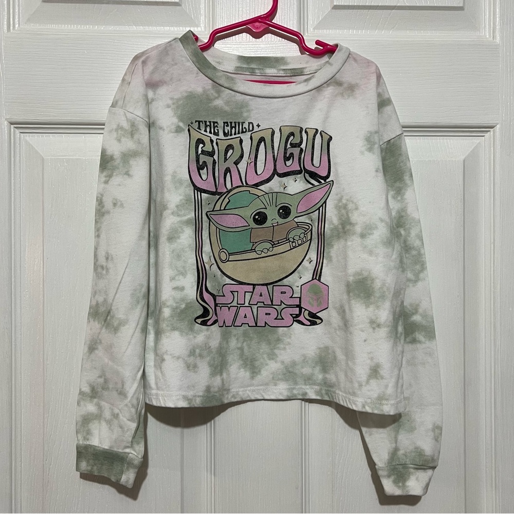 💗 Star Wars - Girls Baby Yodo Tie Dye Long Sleeve‎ Tee